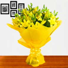 Yellow Lilies Bouquet