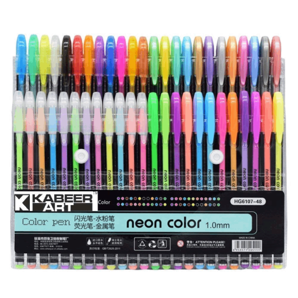 KABEER ART 48 Pc Color gel pens