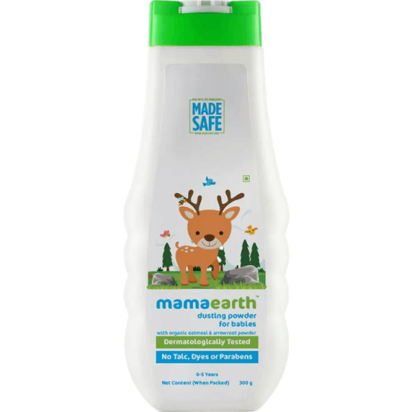 Mamaearth Dusting Powder With Organic Oatmeal & Arrowroot Powder For Babies
