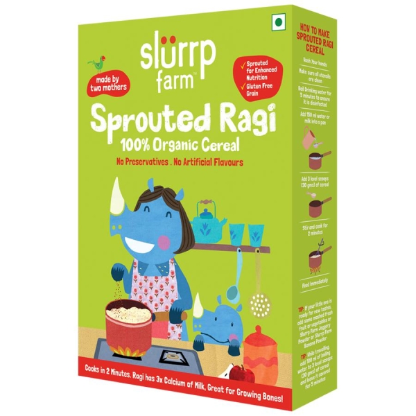 Organic Sprouted Ragi Cereal - 500 Grams