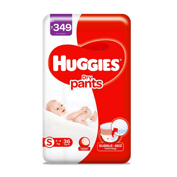 Huggies Dry Pants, Small (S) Size Baby Diaper Pants