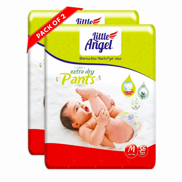  Little Angel Extra Dry Baby Pants Diaper Medium (M) Size