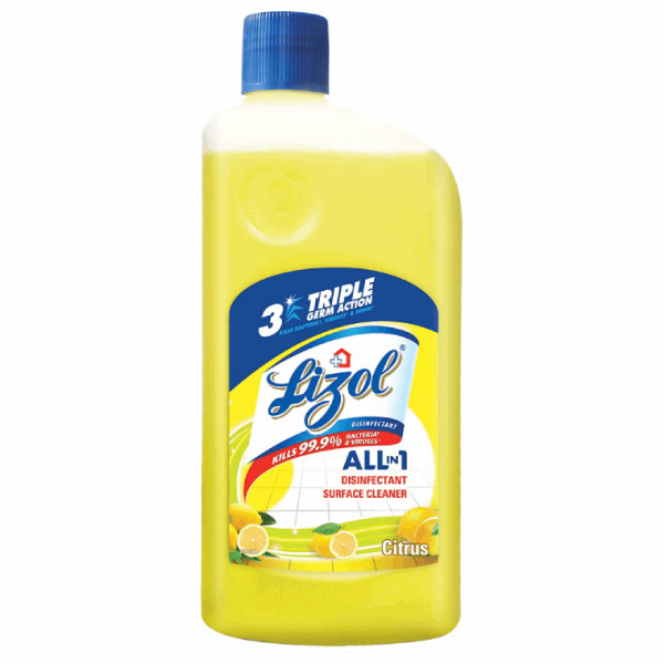 Lizol Disinfectant Surface & Floor Cleaner Liquid, Citrus - 1L