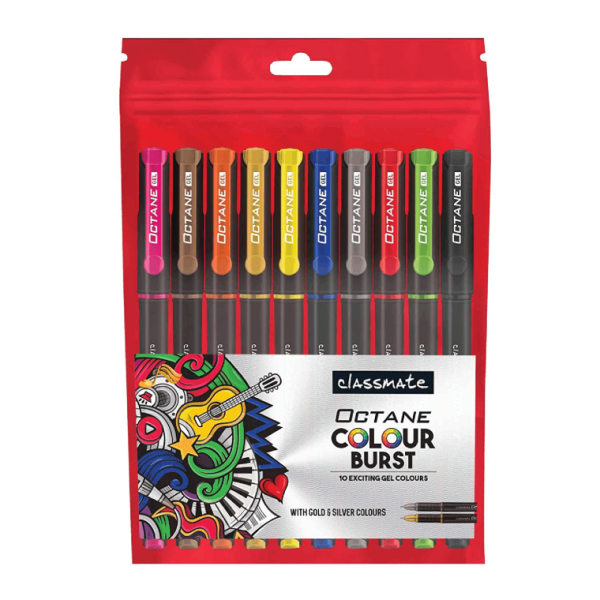 Classmate Octane Colour Burst-Multicolour Gel Pens