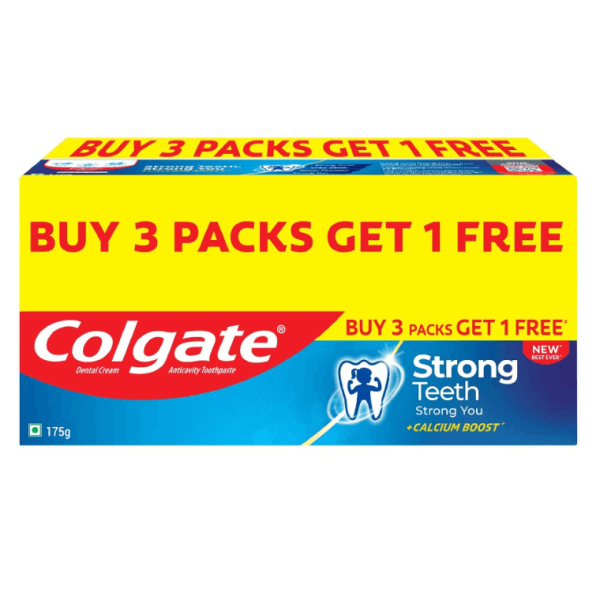 Colgate Strong Teeth Buy 3+1 Free