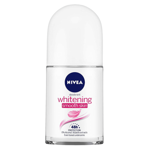NIVEA Whitening Smooth Skin Deodorant Roll On for Women