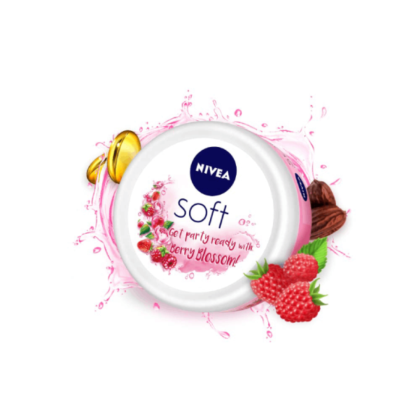 NIVEA Soft Berry Blossom, Light Moisturizer for Face