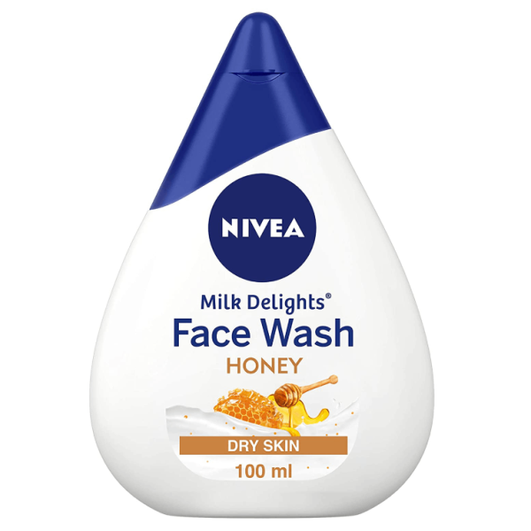 NIVEA Women Face Wash for Dry Skin, Milk Delights Honey