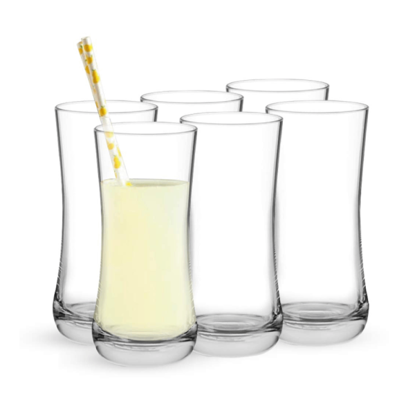 Ocean Glass Juice Glasses - Set of 6, Transparent