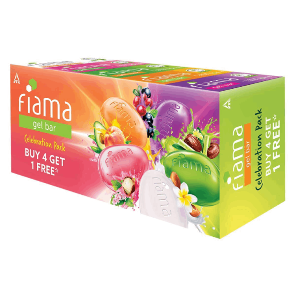  Fiama Gel Bar Celebration Pack With 5 unique Gel Bars - 500ml