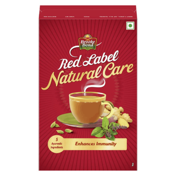 Red Label Natural Care Tea, with 5 Ayurvedic Ingredients