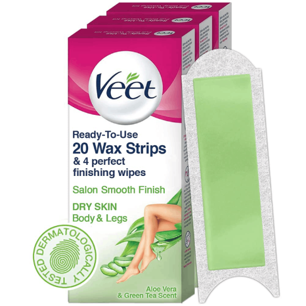 Veet Full Body Waxing Kit for Dry Skin - 20 Strips