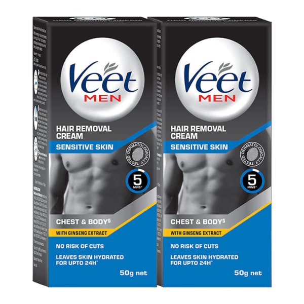 Veet Hair Removal Cream for Men, Sensitive Skin