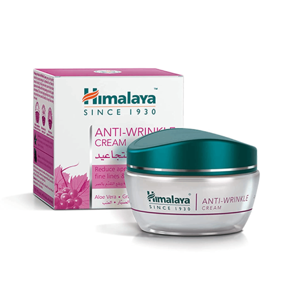 Himalaya Anti-Wrinkle Cream for Men/Women with Aloevera & Grapes