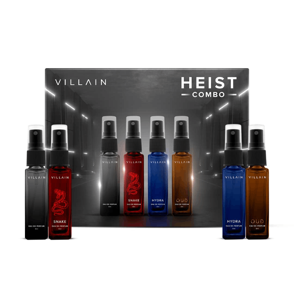 VILLAIN Heist Combo - 4 x 8ml | Long Lasting Fragrance Perfume