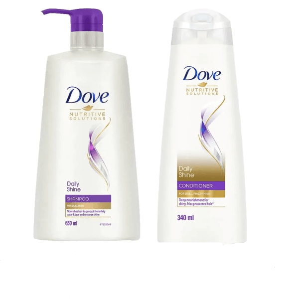 DOVE Daily Shine Shampoo With Daily Shine Conditioner 