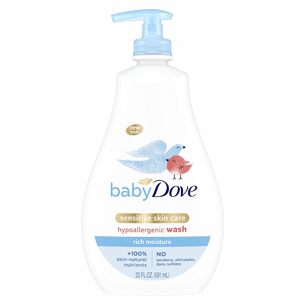 Baby Dove Delicate Skin Moisture Body Wash and Shampoo For Baby's