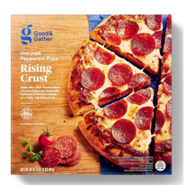 Self-Rising Crust Uncured Pepperoni Frozen Pizza - 30oz