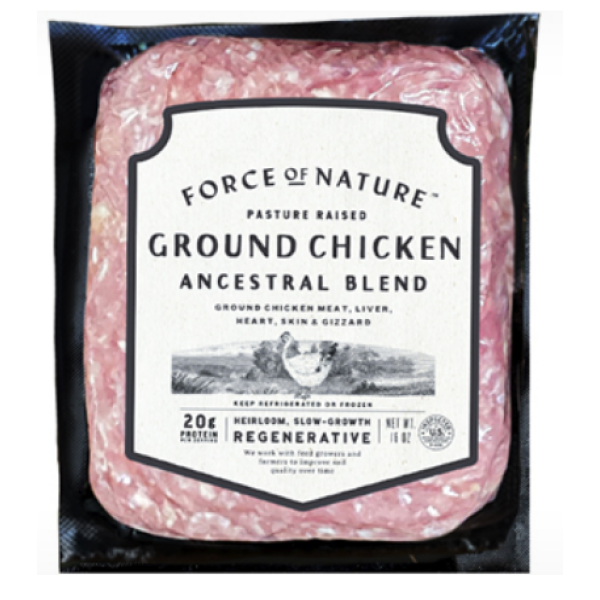 Ancestral Blend Ground Chicken, Frozen