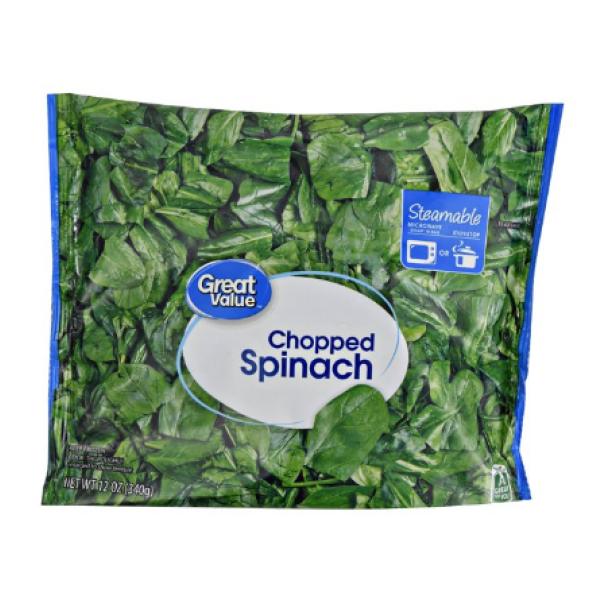 Great Value Steamable Chopped Spinach