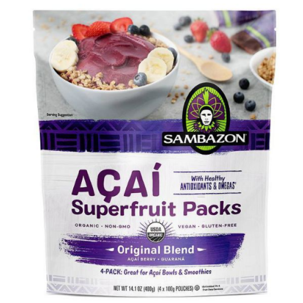 Sambazon Açaí Original Blend Superfruit Frozen Smoothie Packs 